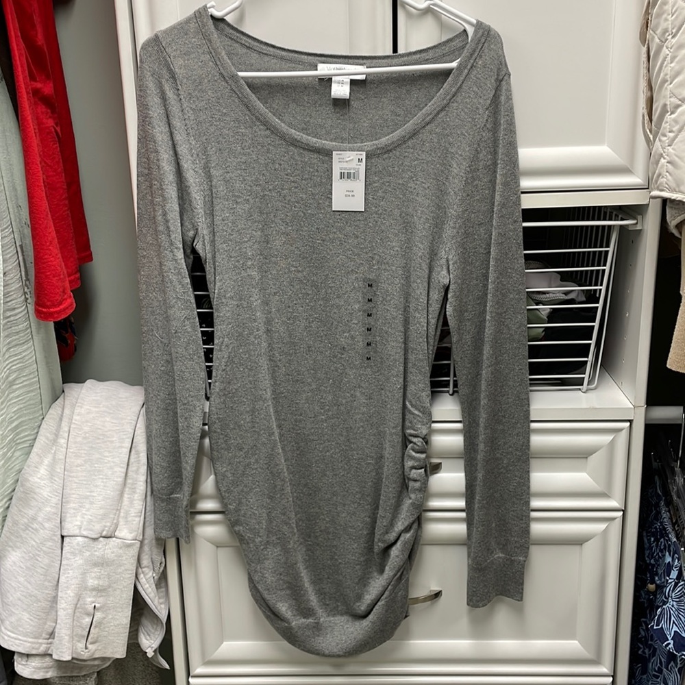 New long sleeve maternity light weight sweater